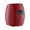Braadpan 1500w 4.6L van de olie de Vrije Rode Digitale Lucht met Verklaard Ce ROHS van de Oververhittingsbescherming